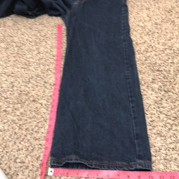 Princess Polly Wide Leg Cargo Jeans Size US 4 Dark Blue - Picture 7 of 11